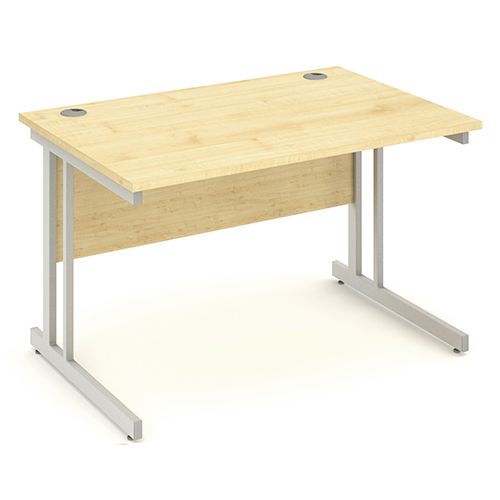 Impulse Cantilever 1200 x 600 Rectangle Desk Maple
