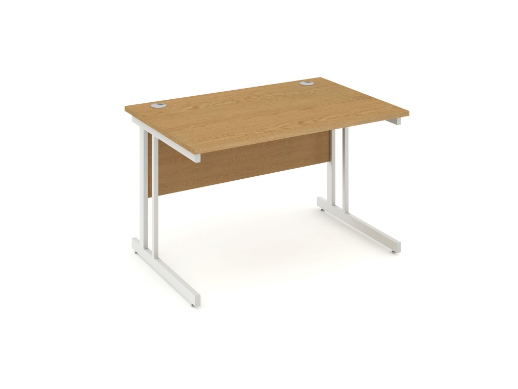 Impulse Cantilever 1200 Rectangle Desk Oak