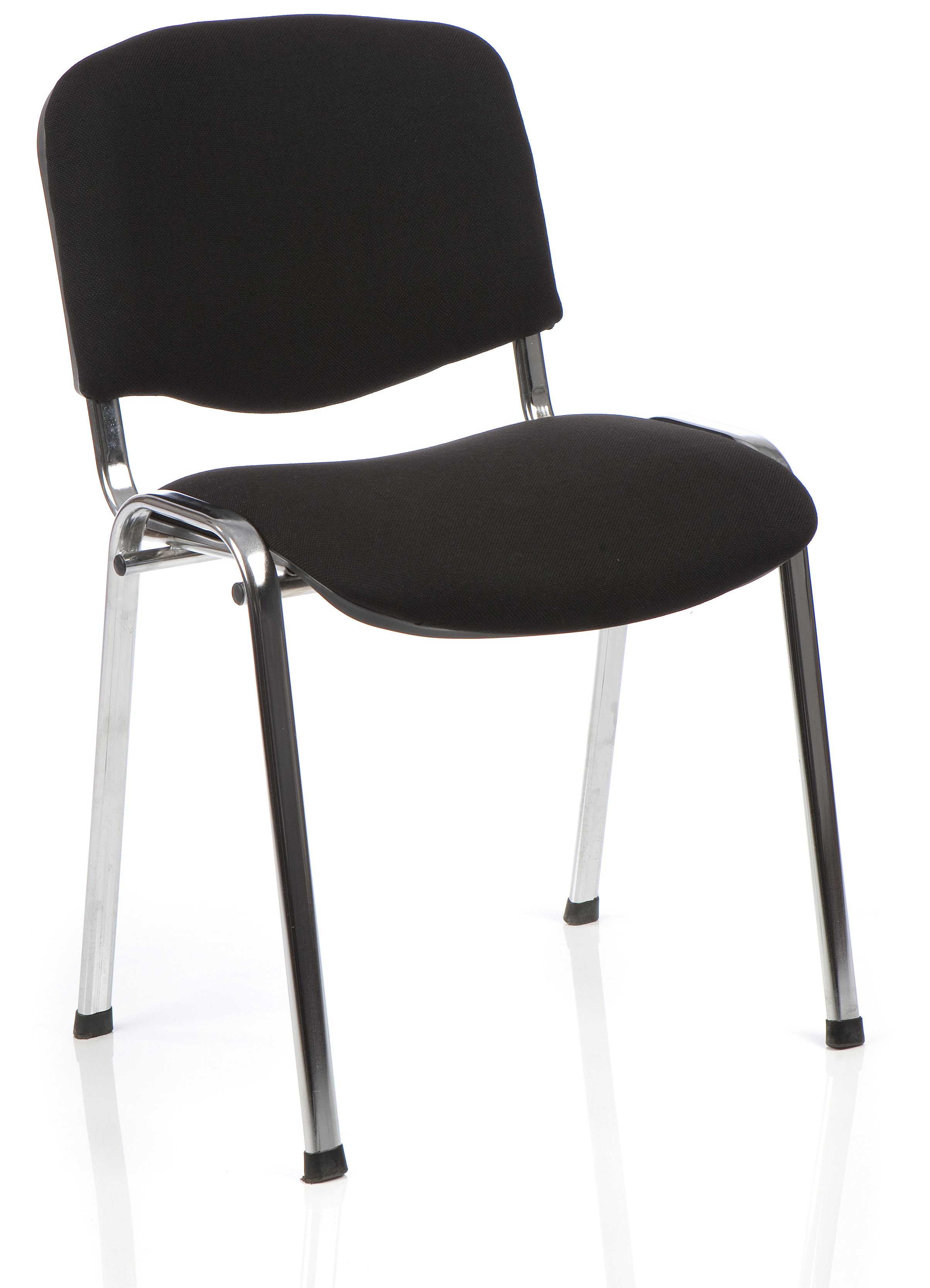 ISO Club Stacking Chrome Conference and Training Chair Claret