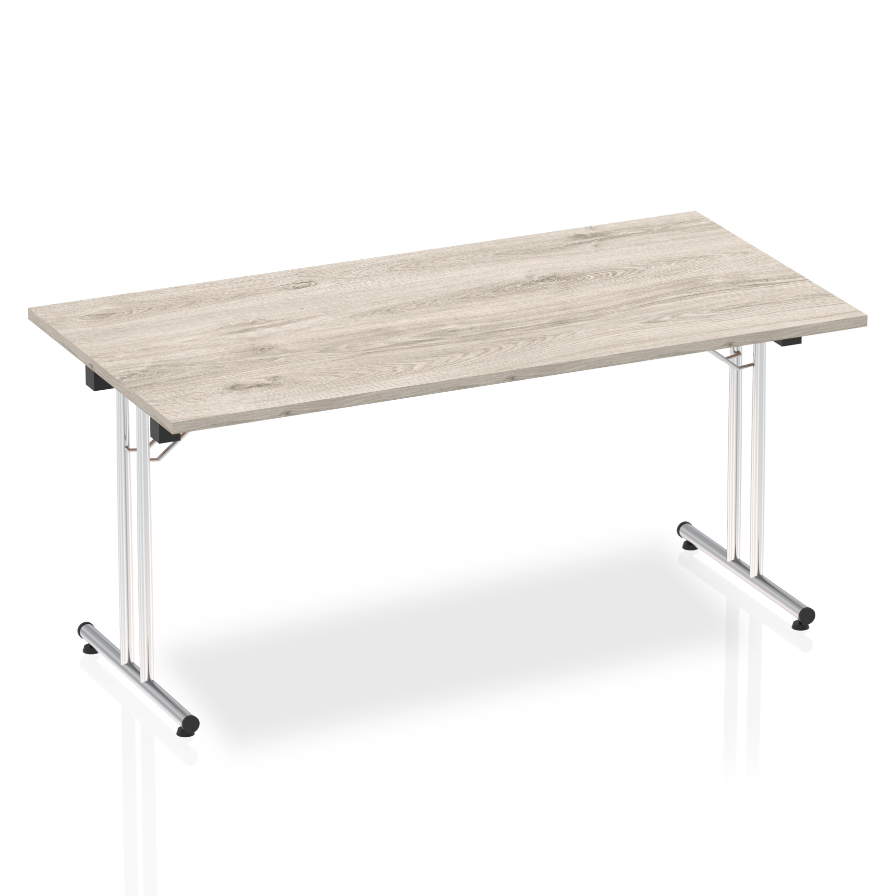 Impulse 1600 Folding Rectangular Table Grey Oak