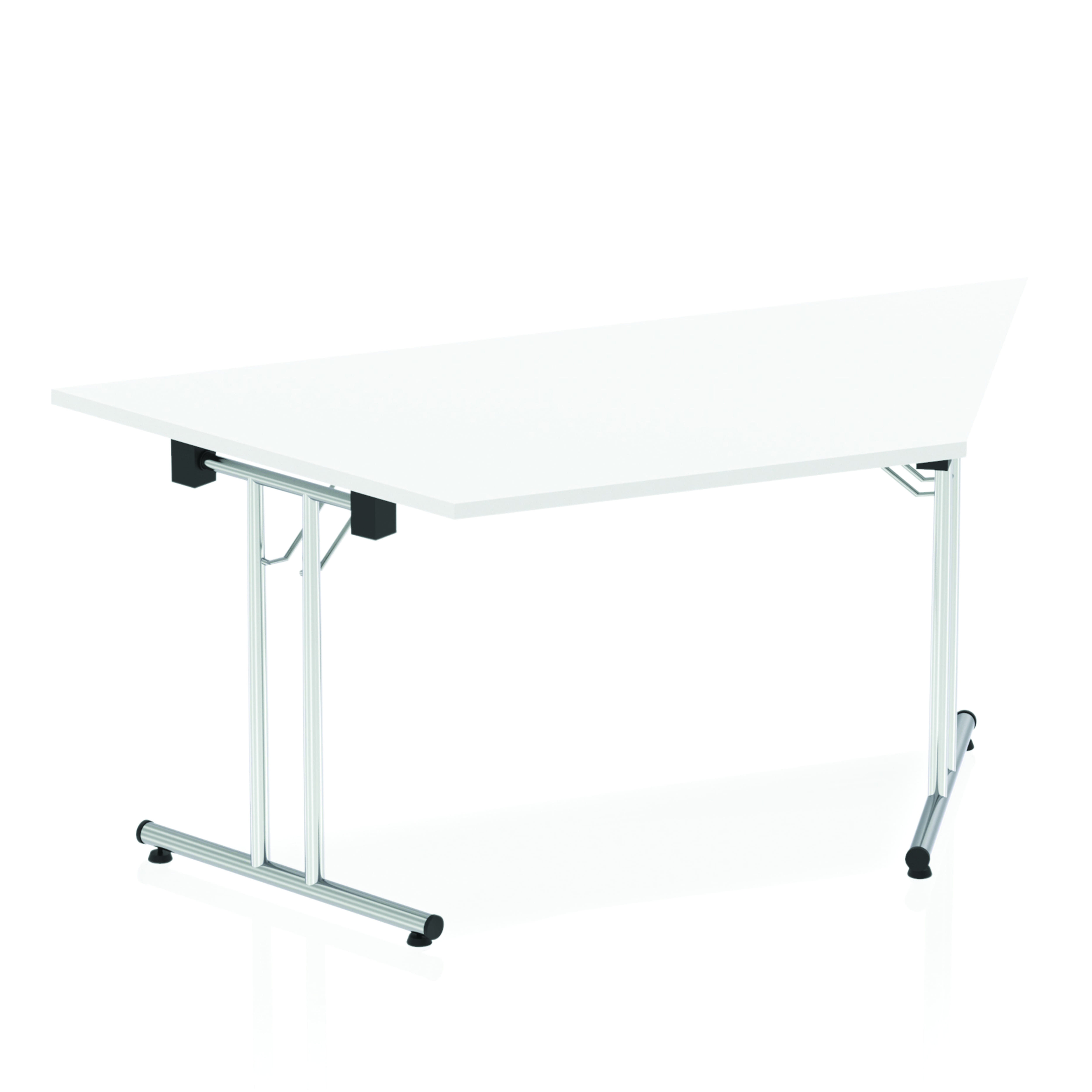 Impulse 1600 Folding Trapezium Table White