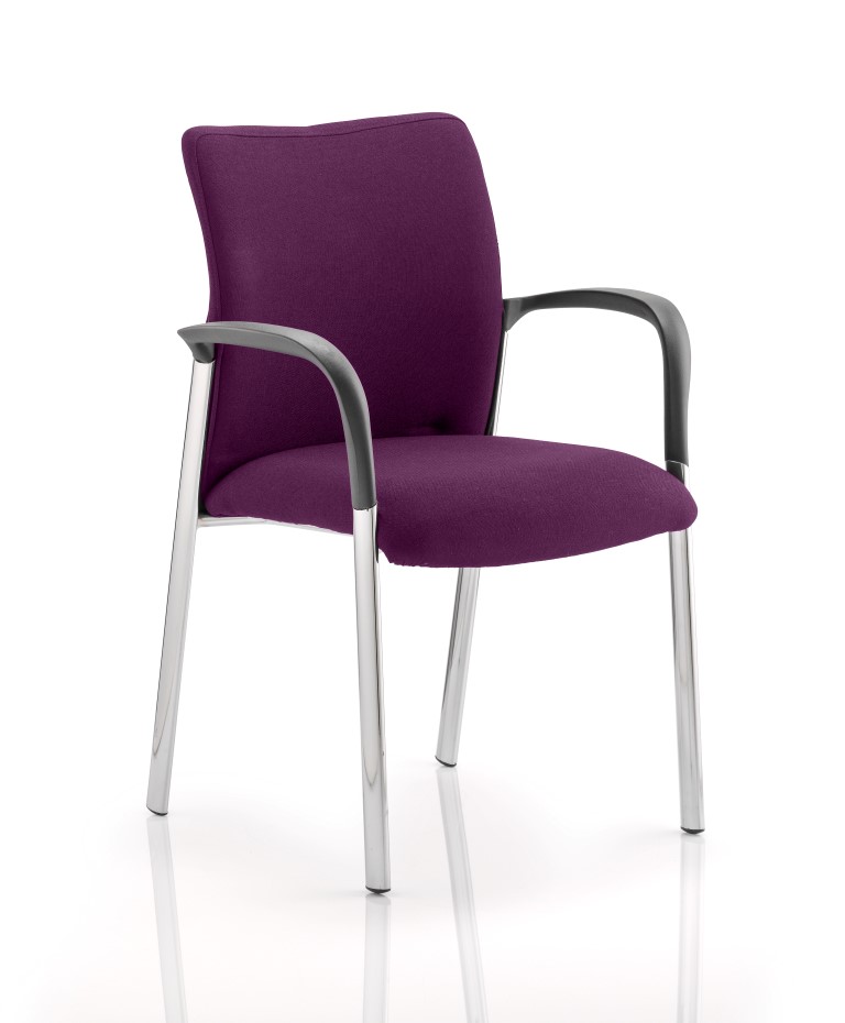 Academy Bespoke Colour Fabric Back And Bespoke Colour Seat With Arms Purple