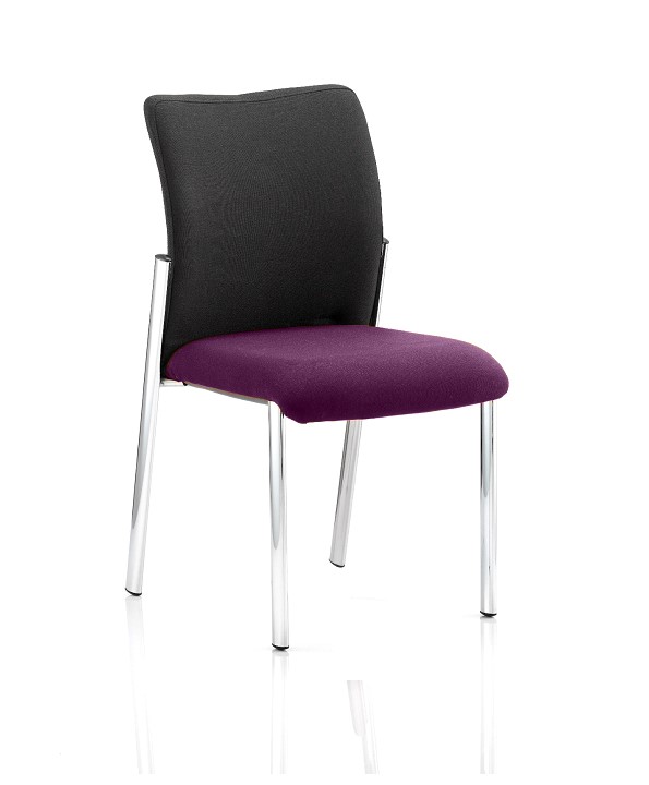 Academy Black Fabric Back Bespoke Colour Seat Without Arms Purple