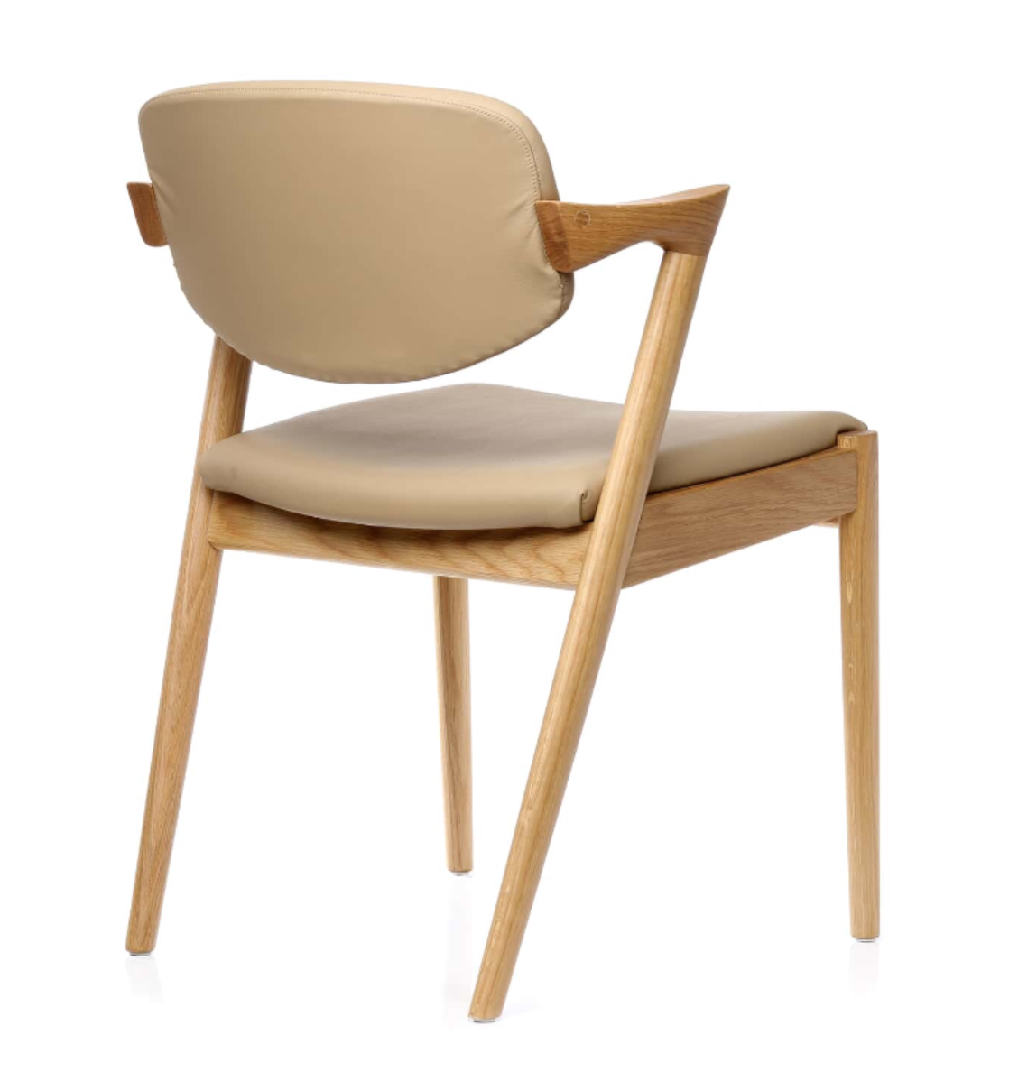 Kai Kristiansen designer replica chair in Leather Fabric