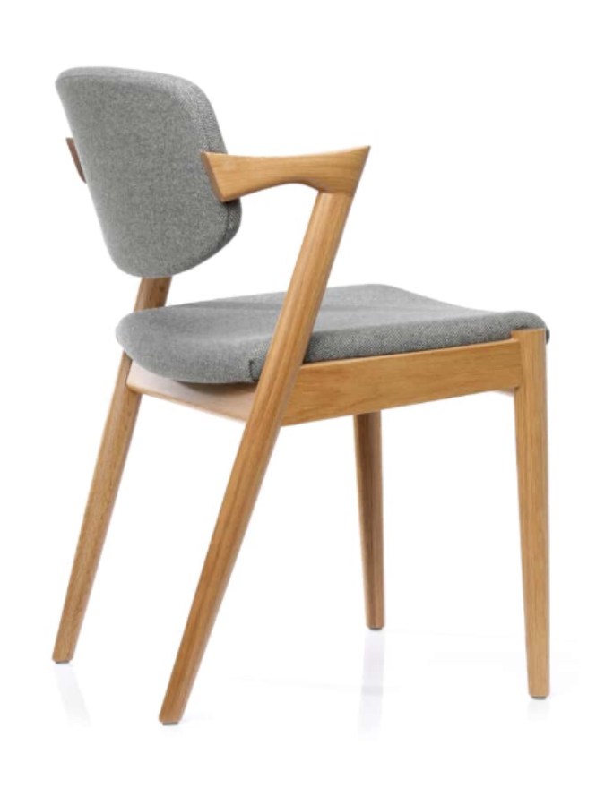 Kai Kristiansen designer replica chair in Tweed Fabric
