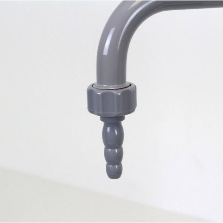 Laboratory swivel  neck hot /cold water tap with pipe interruptor
