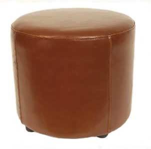 Leather round stool