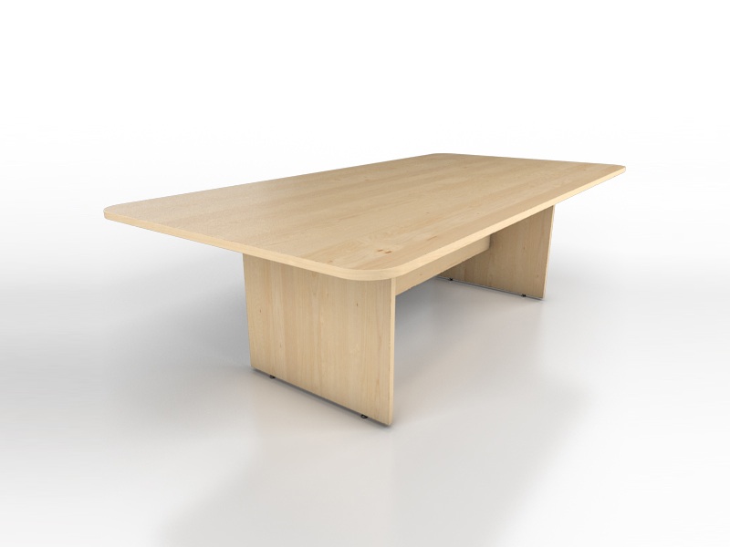Maple boardroom oval table 2400 x 1200