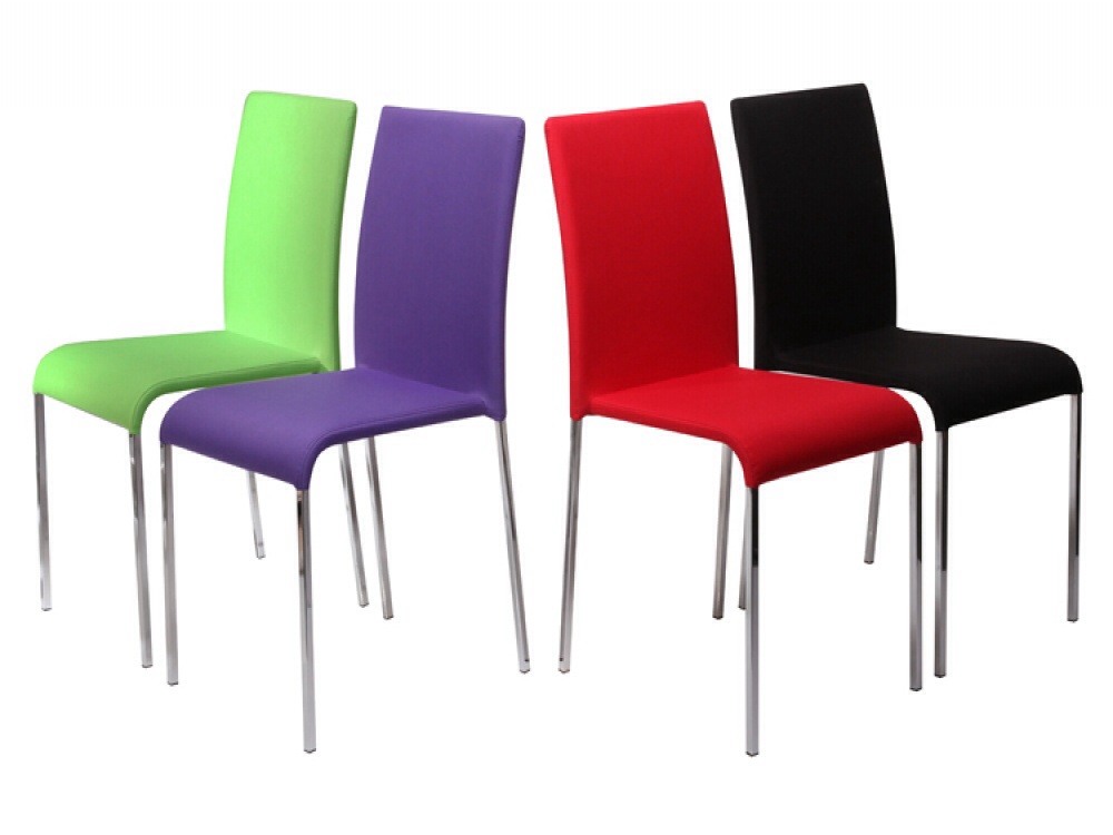 Modern fabric stacking chair 