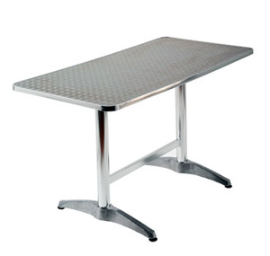 Aluminium Outdoor Rectangular Table 1200x600