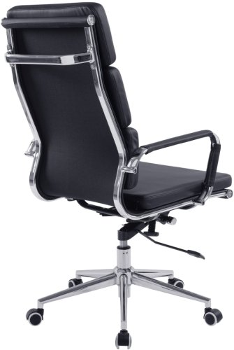 Designer Epsom  High Back Softpad Leather Office Chair Swivel Black 