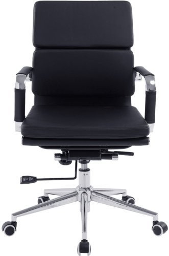 Designer Epsom  Medium Back Softpad Leather Office Chair Swivel Ox Blood 