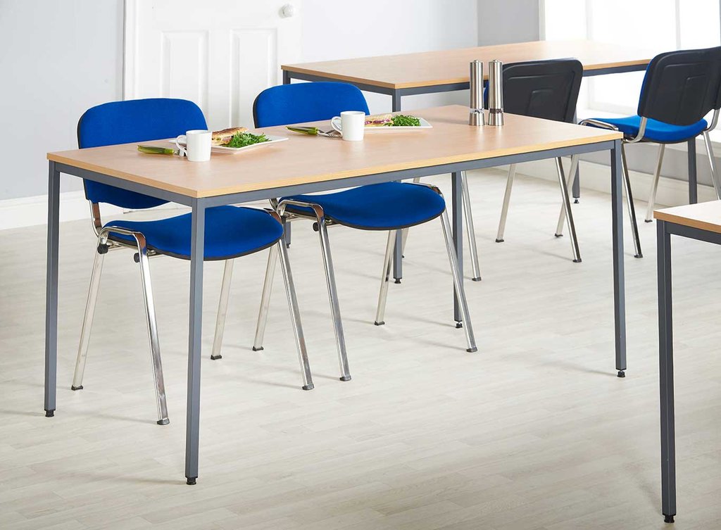 Next day delivery Versa Flexi Table standard modular spiral stacking 800x800 square 