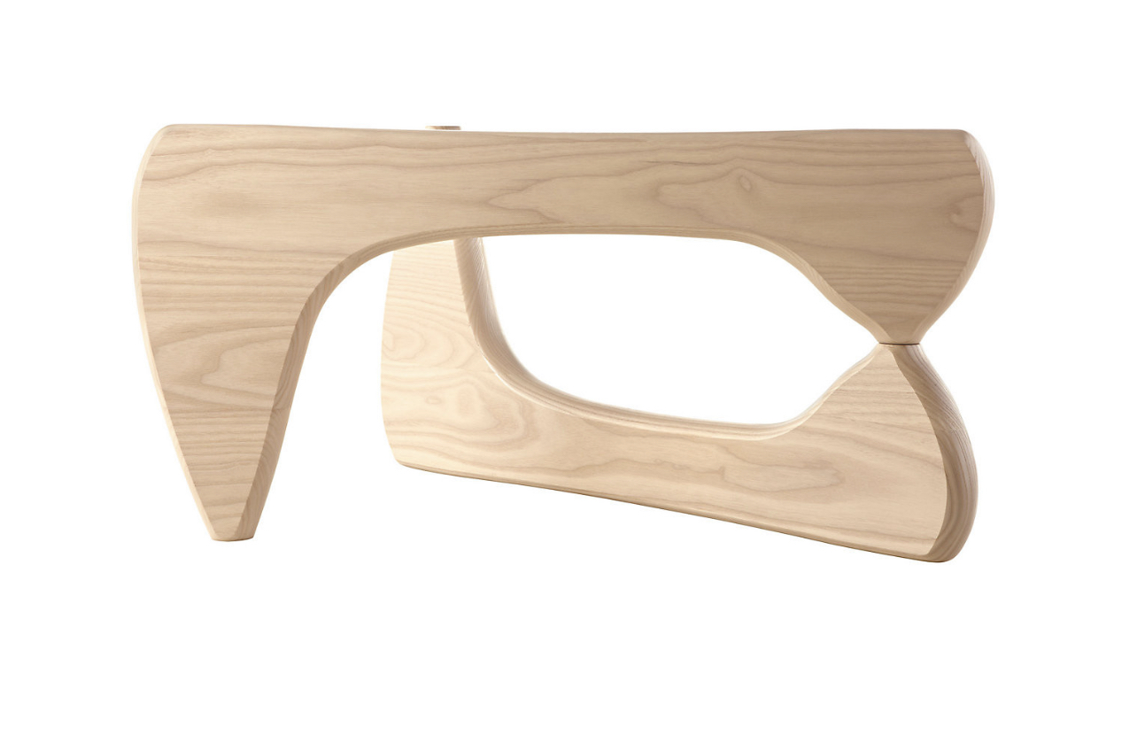Noguchi inspired Designer Notting Hill Table Base Legs -  Oak stained finish