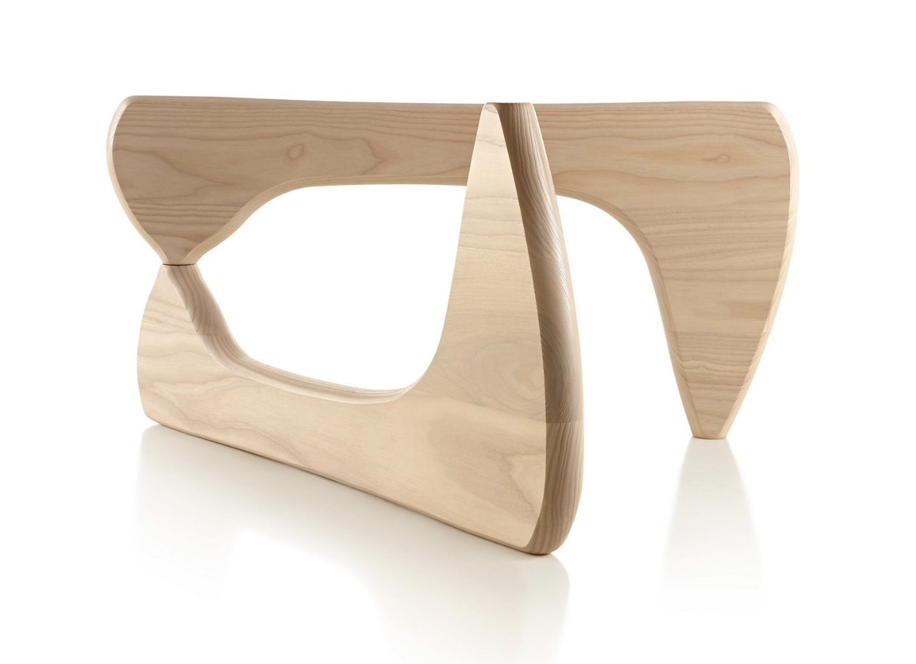 Noguchi inspired Designer Notting Hill Table Base Replica Legs - Natural Ash finish