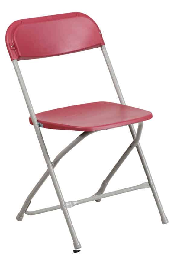 Plastic folding chair black , easy to clean 