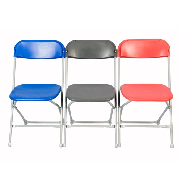 Plastic folding chair blue, burgundy or charcoal