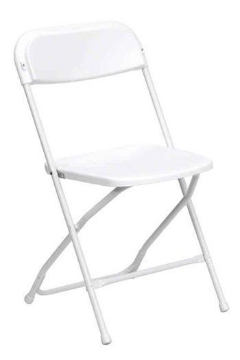 Plastic folding chair black , easy to clean 