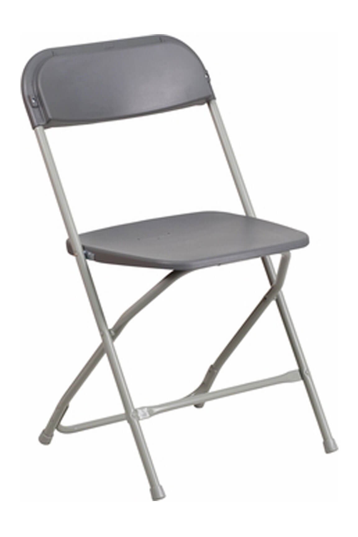 Plastic folding chair grey