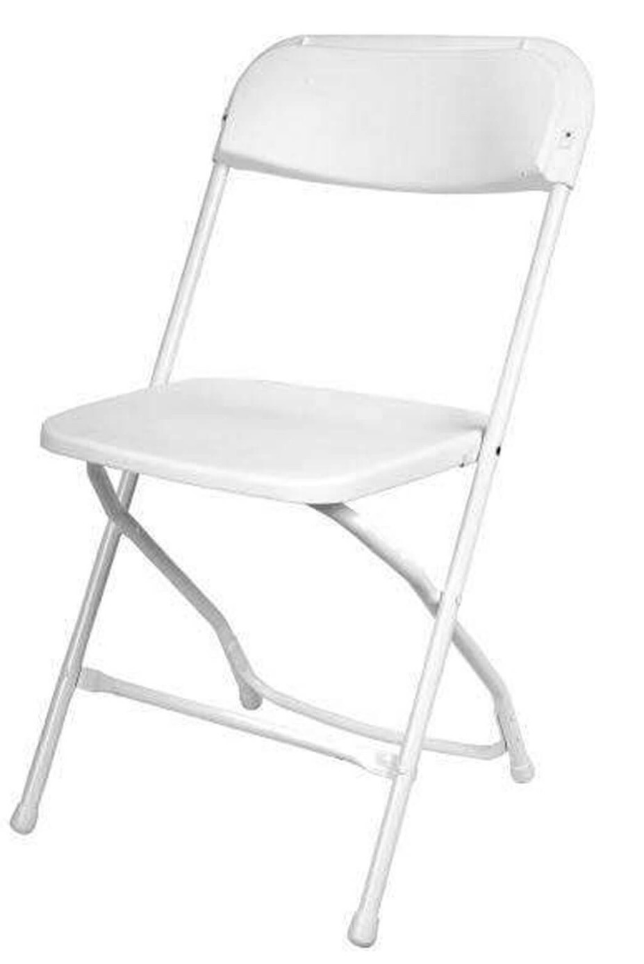 Plastic folding chair white