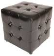 Leather Quilted stool 2