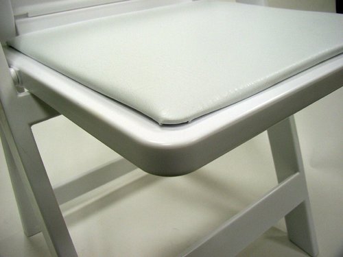 Resin folding chair white