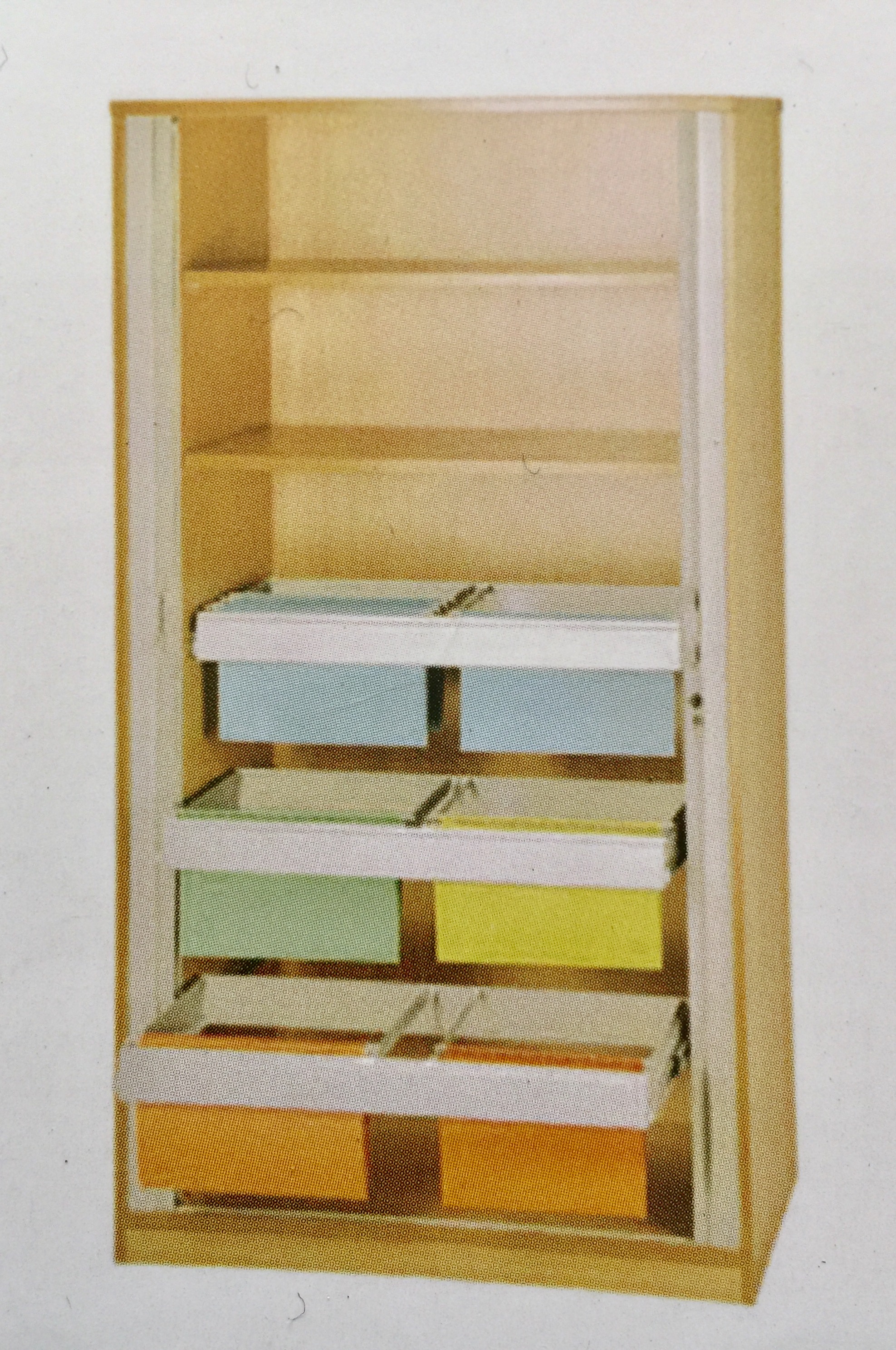 Silver Tambour Cabinet with Beech or Oak carcass available with shelves or pullout filing frames