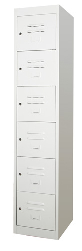 Six compartment lockers H: 1830 W: 305 D: 457