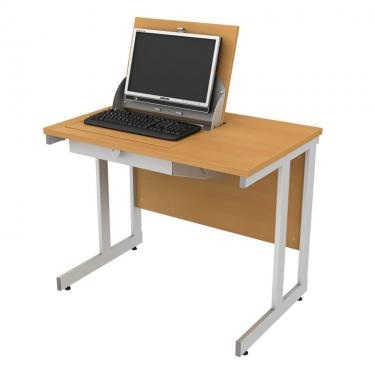 Smart top ICT single desk  900w x 600d x720h with flip up lid left or right handed