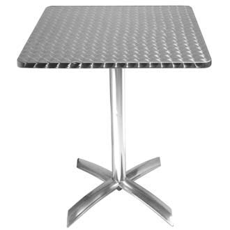 Square Alu Folding table 600x600 1-4 Top Size