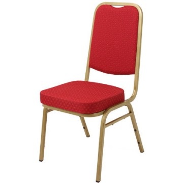 Steel banqueting chair red and gold