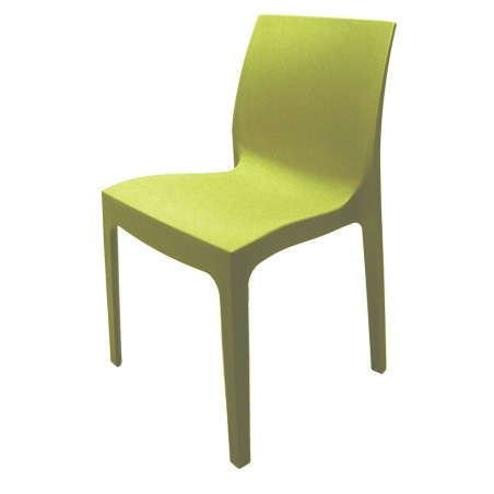 Strata Indoor or Outdoor polypropylene chair stacks 8 high Yellow