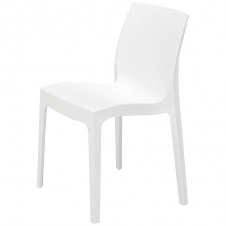 Strata Indoor or Outdoor polypropylene chair stacks 8 high green
