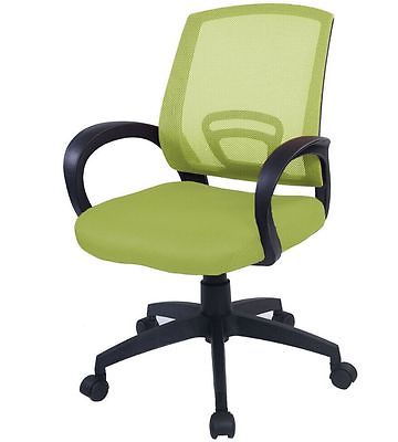 Student or Office mesh armchair  matching seat  and back colours Lime  green