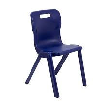 Titan One Piece Classroom Chair in Midnight Blue