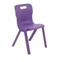 Titan One Piece Classroom Chair in Purple