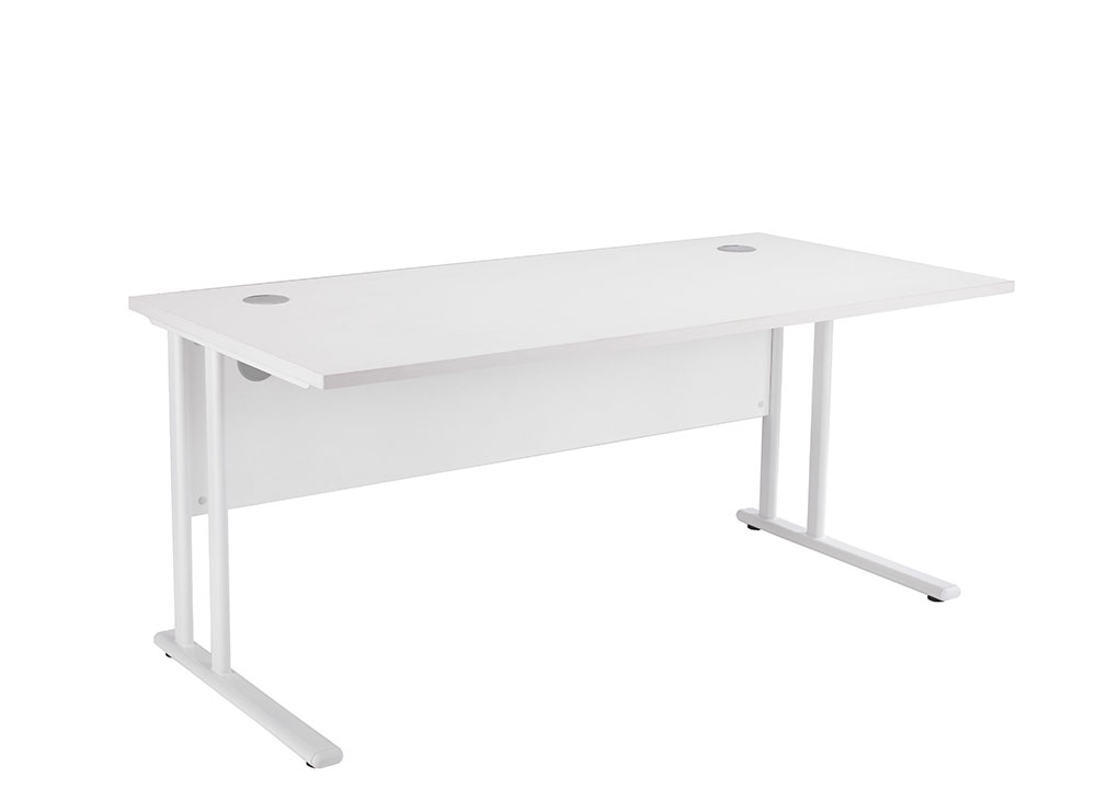 White rectangular desk 1400x800