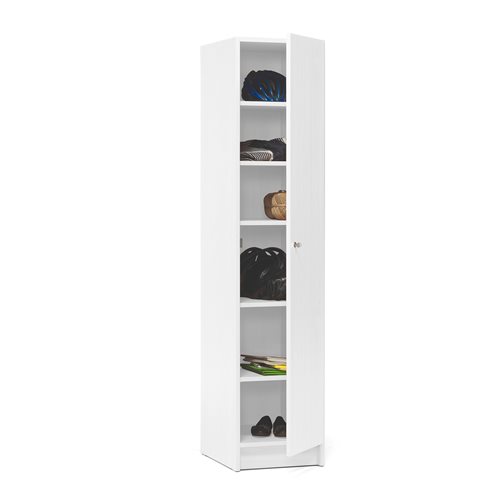 Wooden Locker 1 door white , beech or birch with shelves