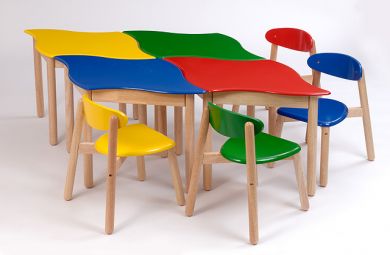 Yellow Paralell Table