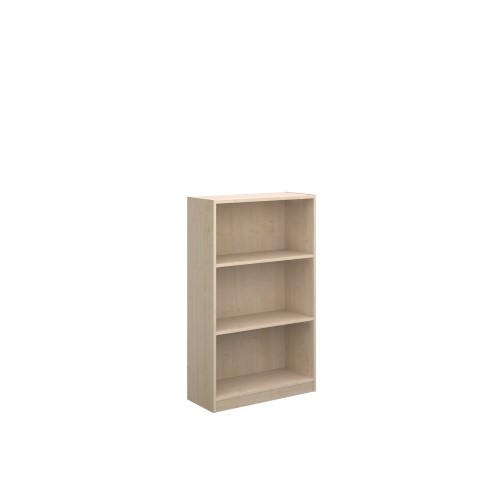 Economy bookcase 1236mm high in maple