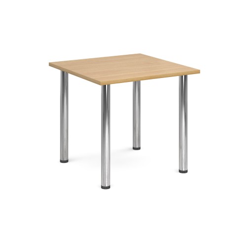 800 Flexi Table Chrome radial Legs-Oak