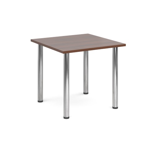 800 Flexi Table Chrome radial Legs - Walnut