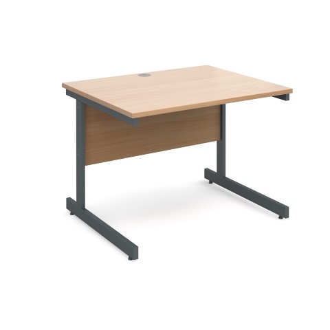 Contract 25 1000mm Straight Desk - Beech
