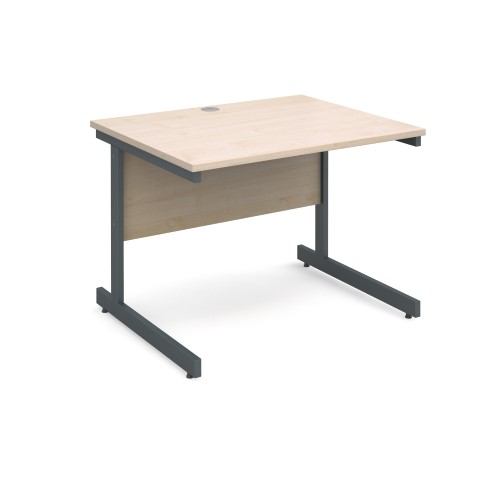 Contract 25 1000mm Straight Desk - Maple