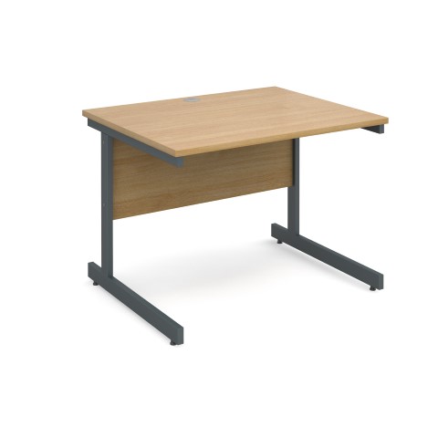 Contract 25 1000mm Straight Desk - Oak