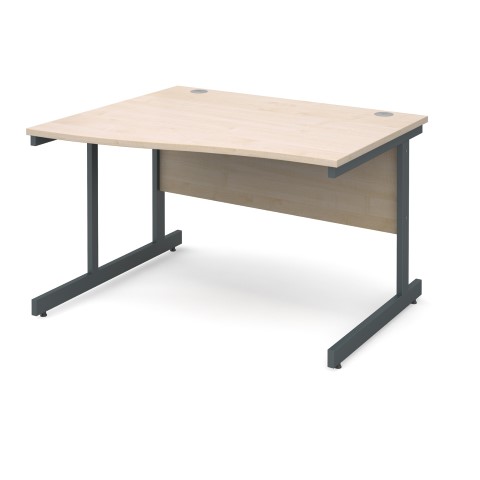 Contract 25 1200mm LH Wave Desk - Maple