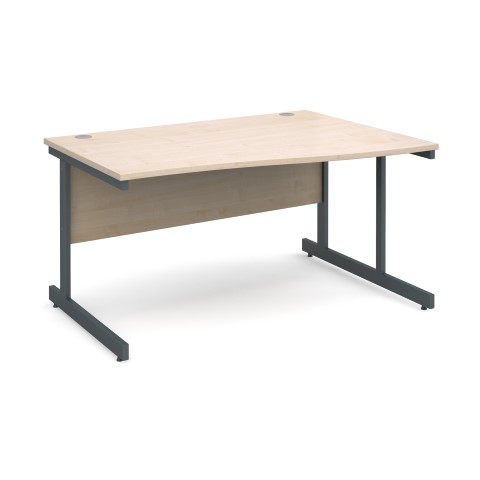 Contract 25 1400mm RH Wave Desk - Maple