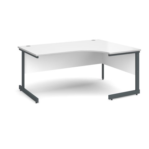 Contract 25 1600mm RH Ergonomic Desk - White