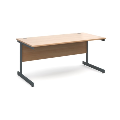 Contract 25 1600mm Straight Desk - Beech