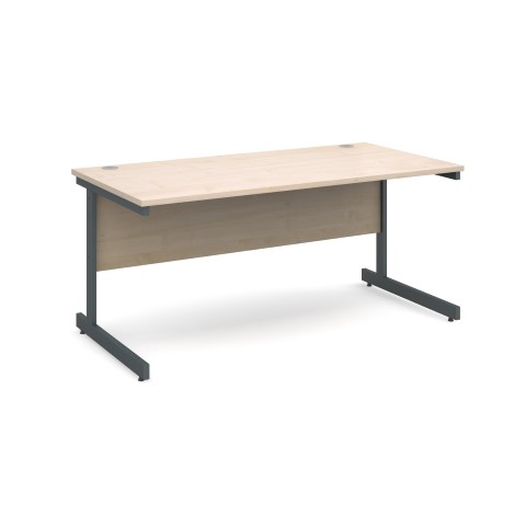 Contract 25 1600mm Straight Desk - Maple